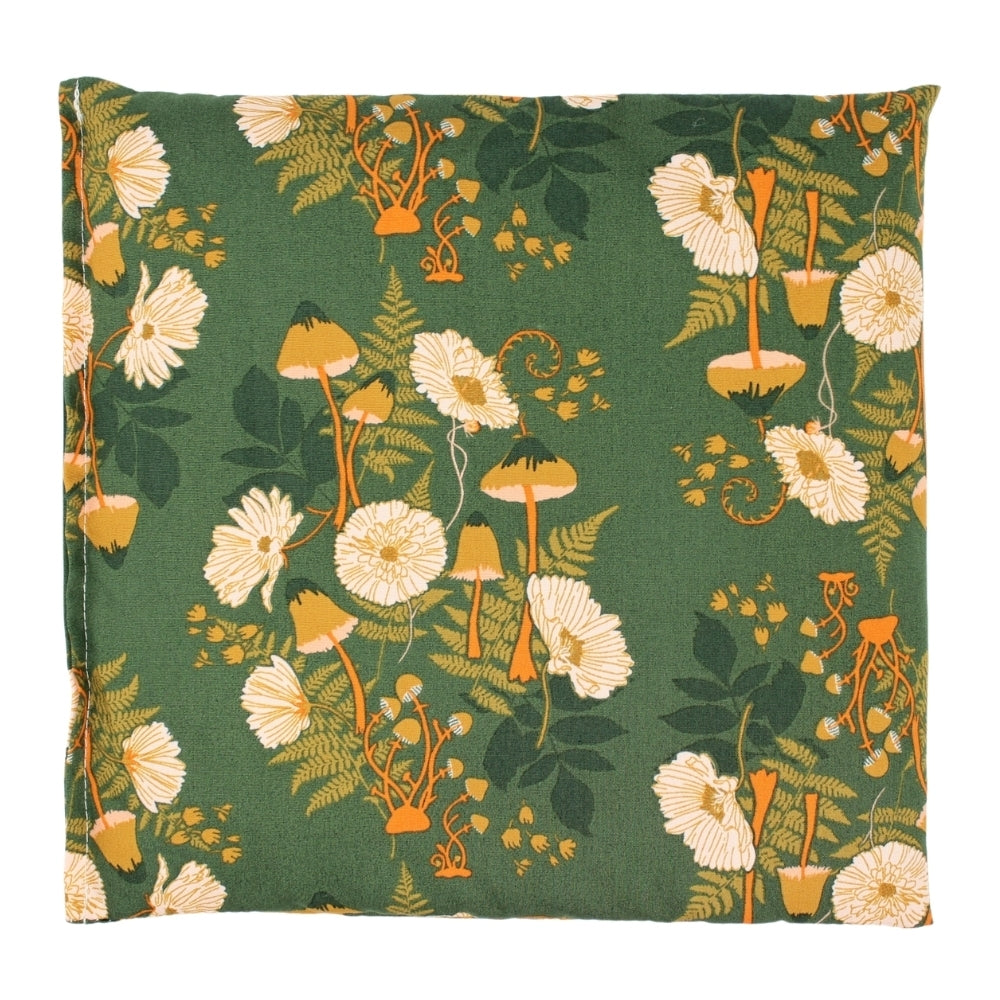 Dark Green Floral Lavender Heat Wrap