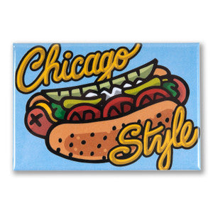Chicago Style Hot Dog Magnet