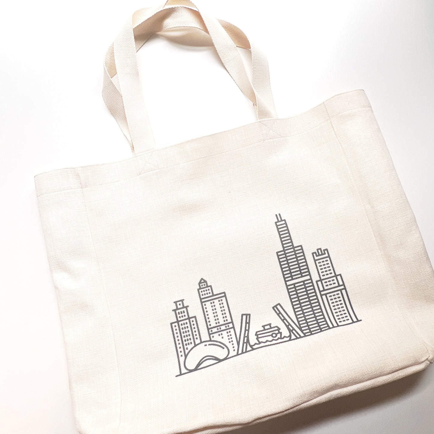 Chicago Illinois Skyline Market Tote Bag