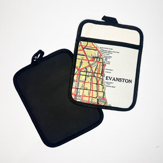 Evanston Map Pot Holder