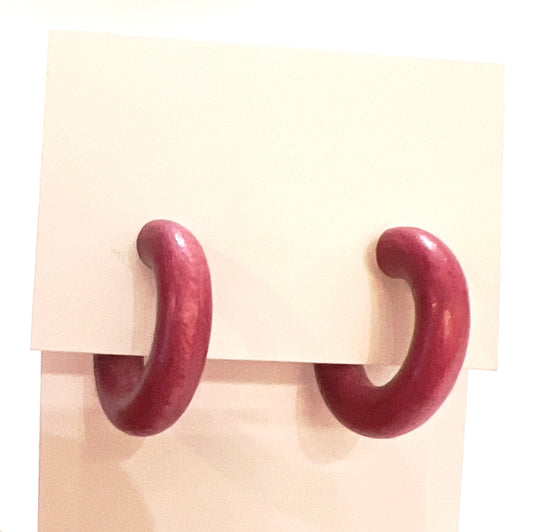 Wood Mini Hoops