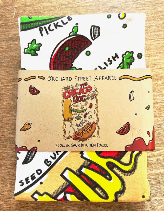 The Chicago Dog Tea Towel