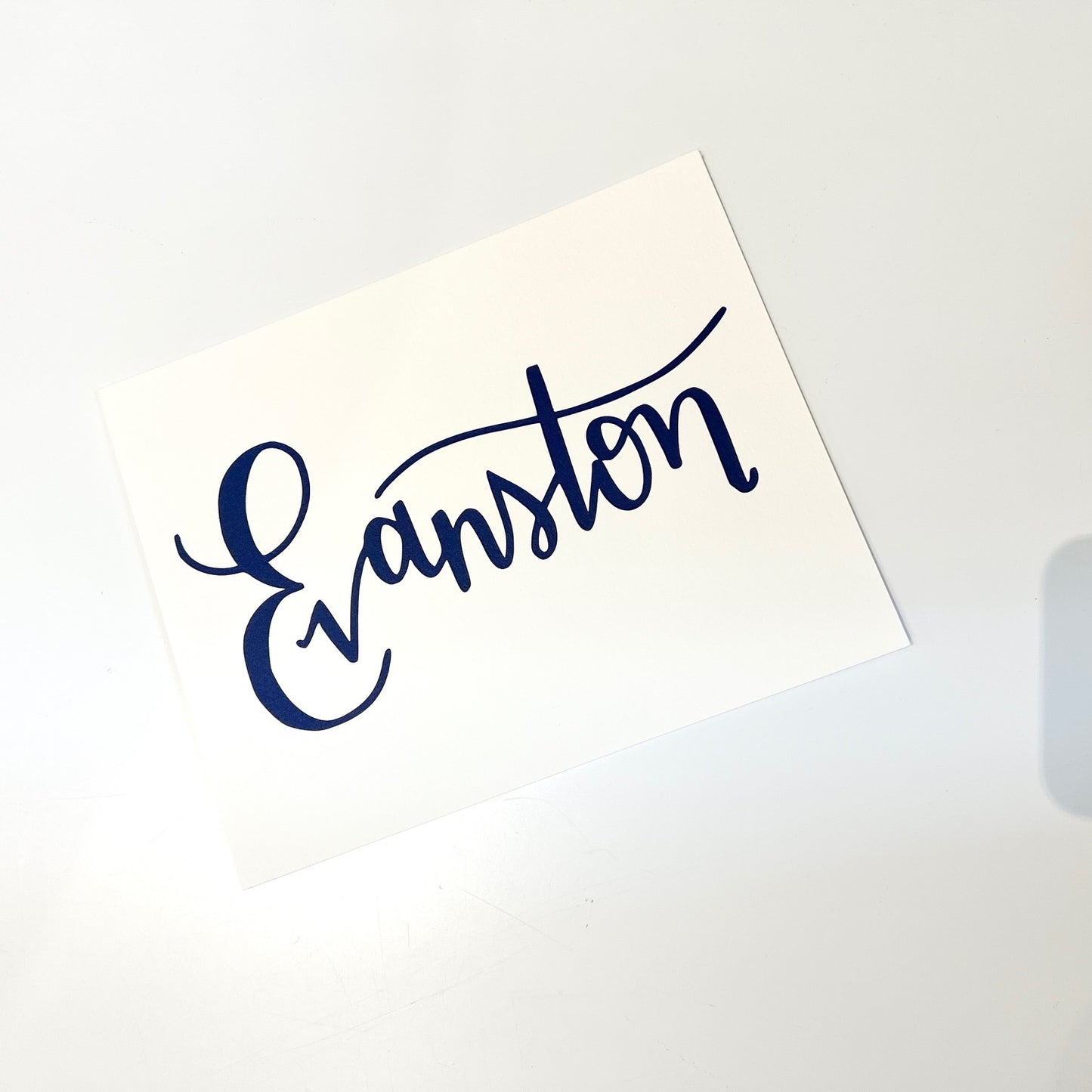 Evanston Script 8 x 10 Print