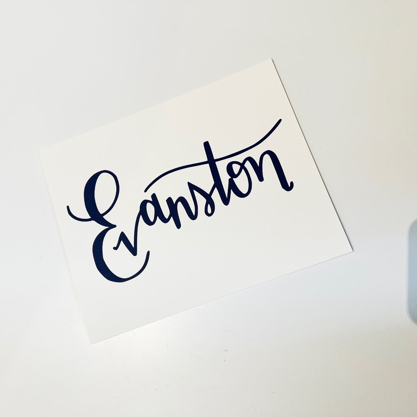 Evanston Script 8 x 10 Print