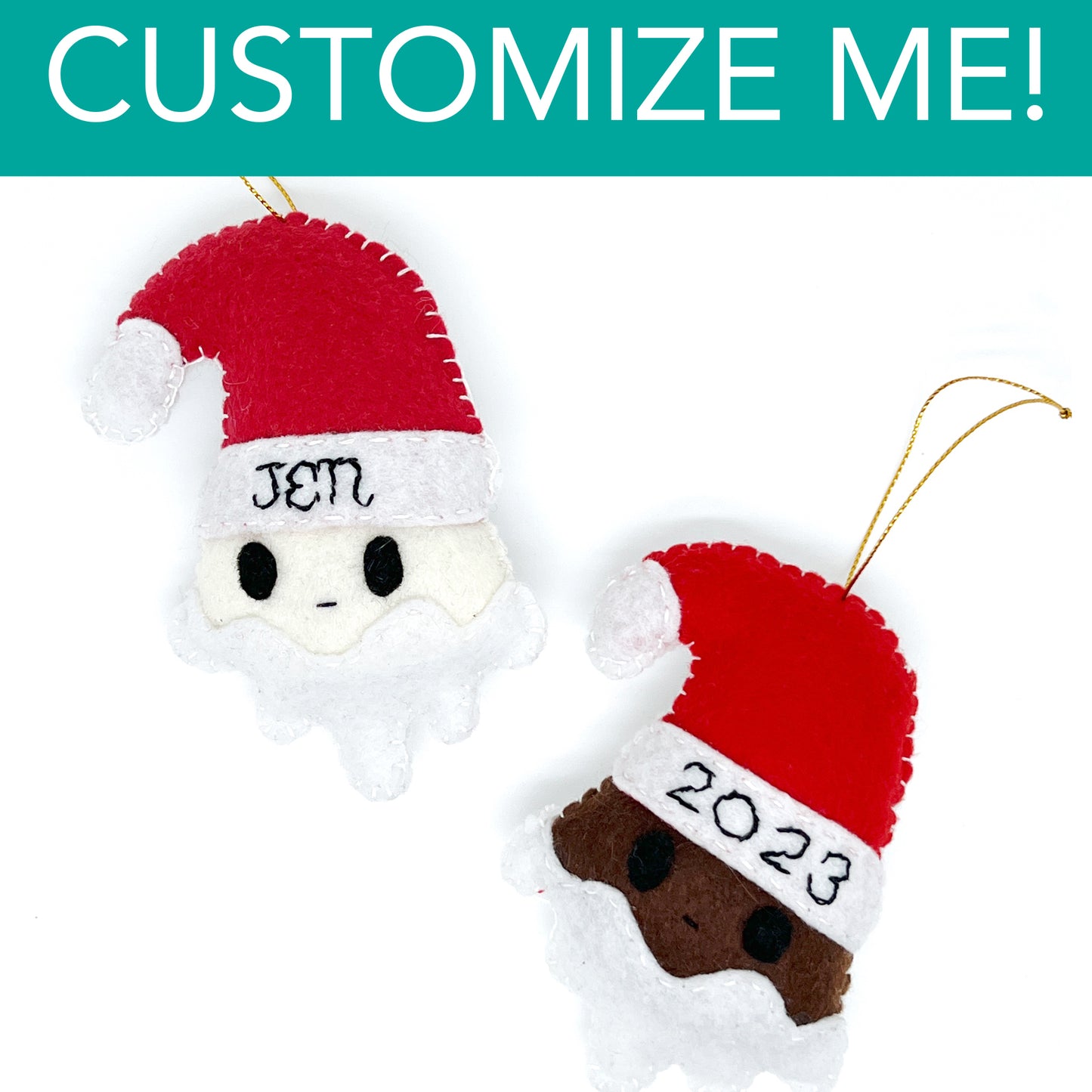 Custom Santa Ornament