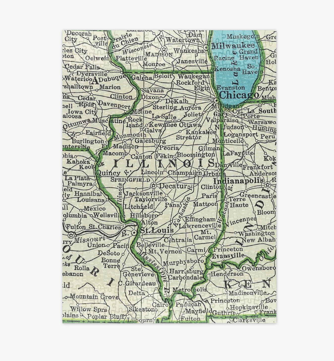 Illinois Map Puzzle