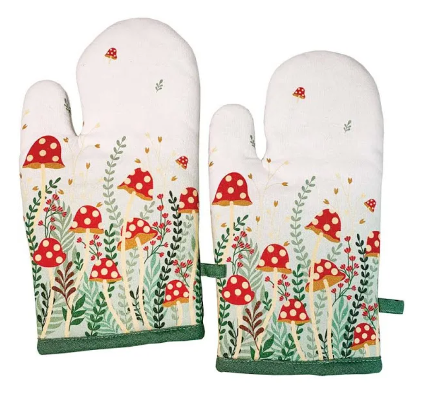 Mushroom Garden Oven Mitt