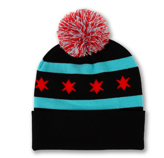Chicago Star Knit Hat