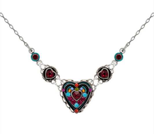 Mosaic Hearts Necklace