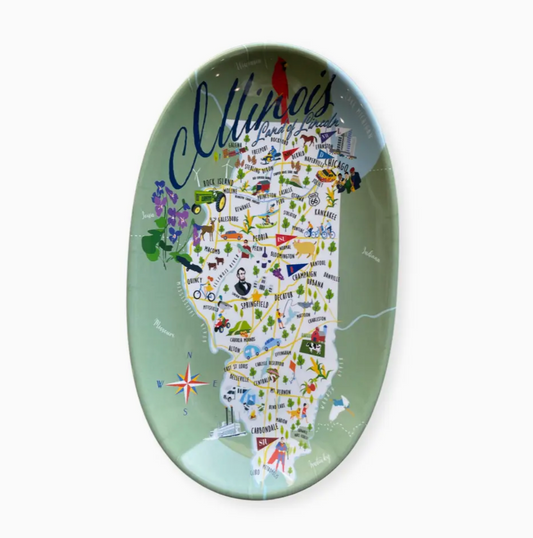 Illinois 8.5" Tidbit Tray