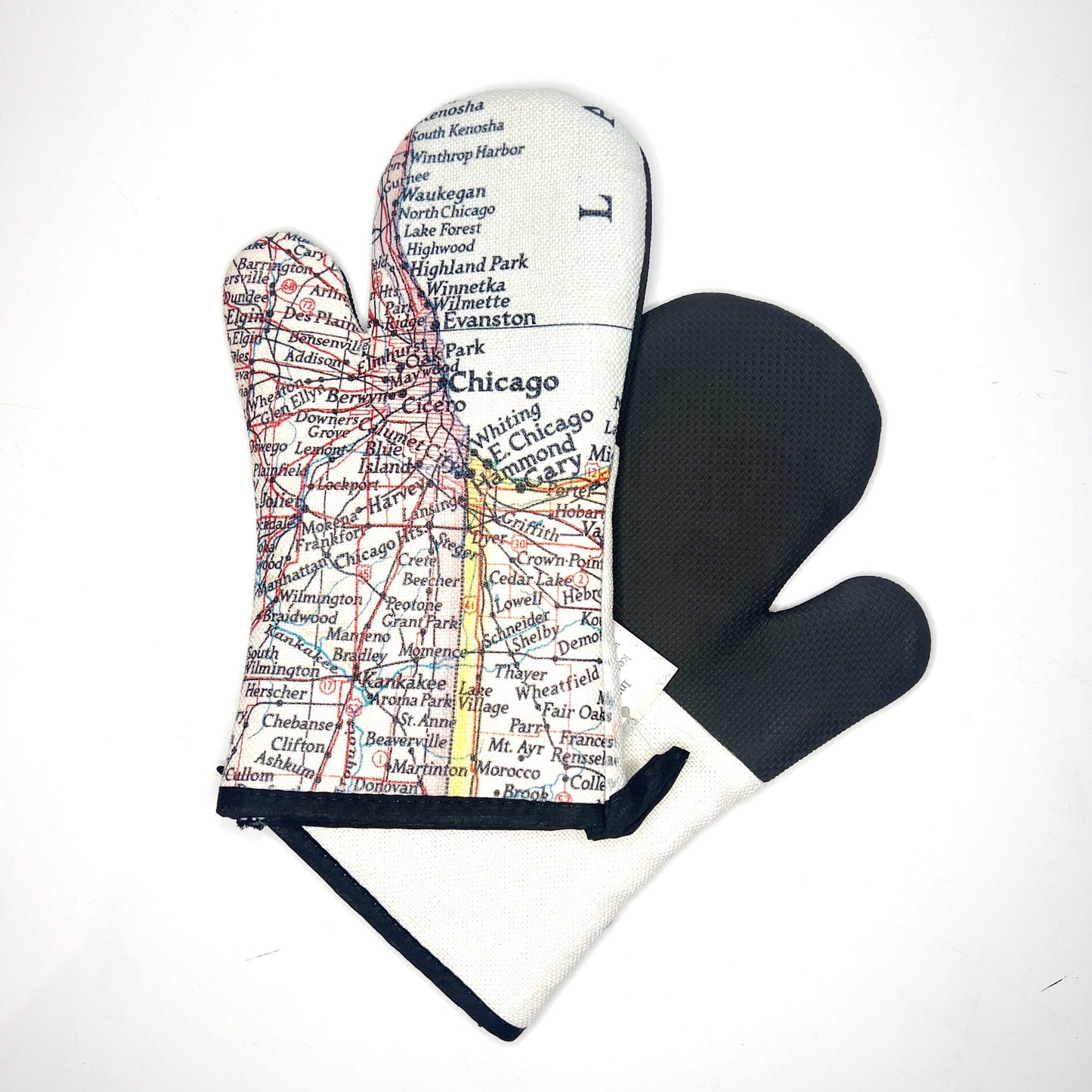 Chicago Map Oven Mitt
