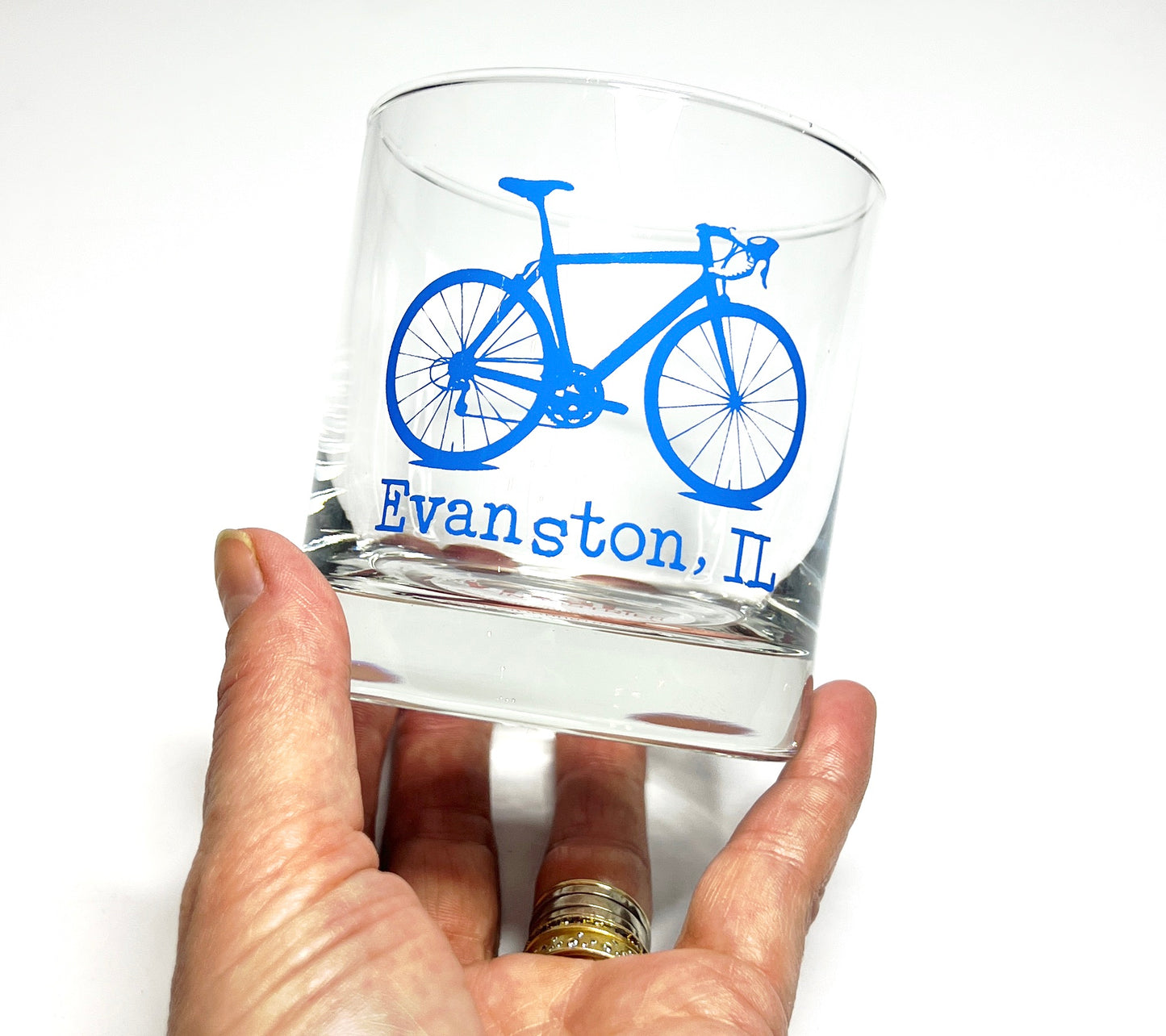 Evanston Blue Rocks Glass