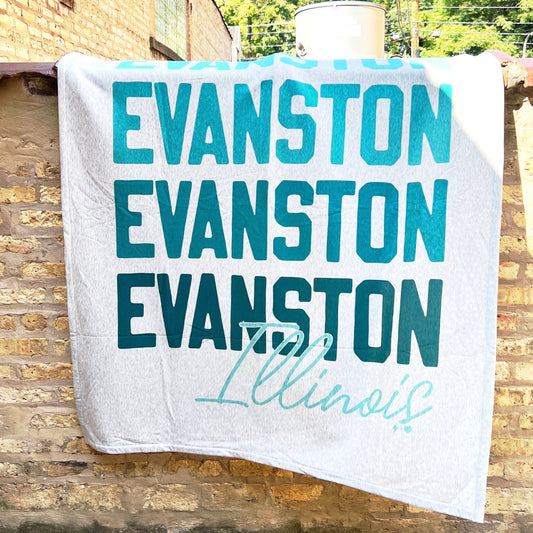 Cozy Evanston Sweatshirt Blanket