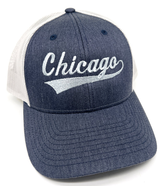 Chicago Script Embroidered Baseball Hat