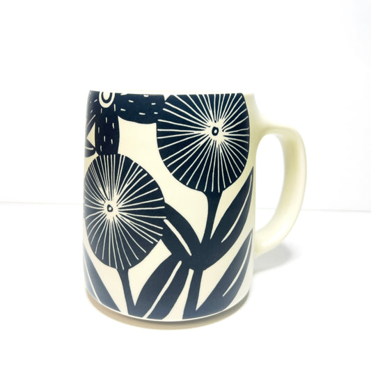 16 oz Floral Ceramic Mug