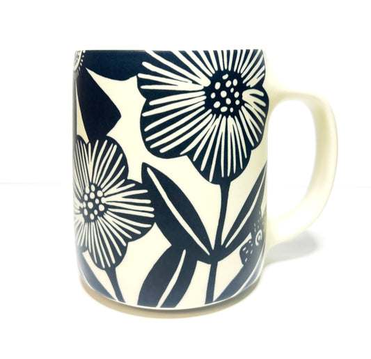 16 oz Floral Ceramic Mug