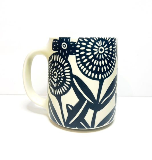 16 oz Floral Ceramic Mug