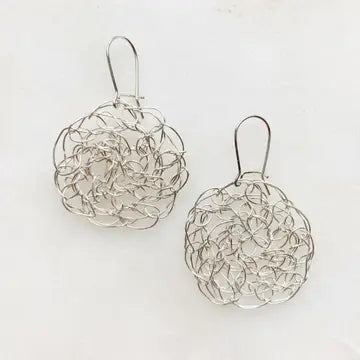 Silver Teeny Supernova Earrings