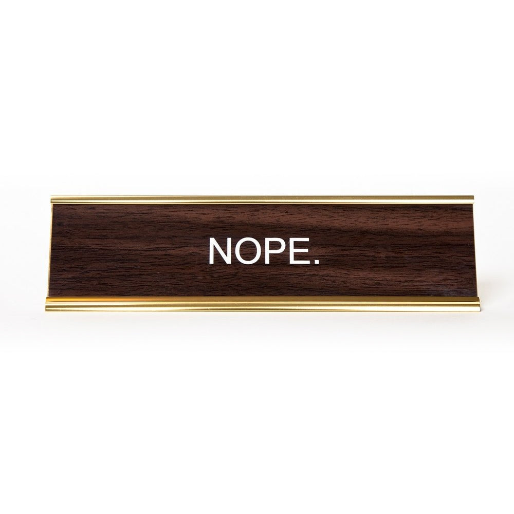 Nope. Nameplate
