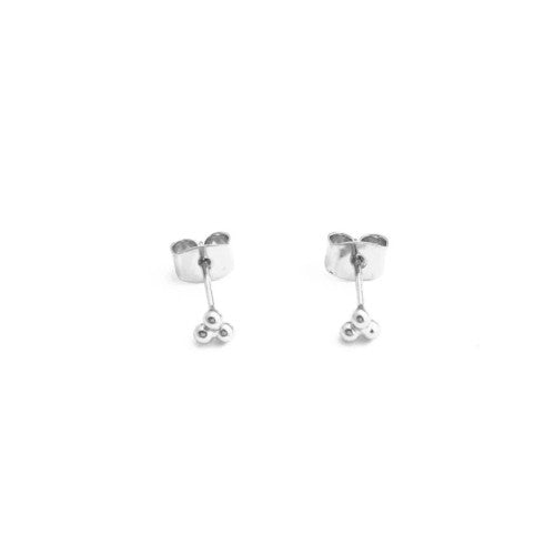 Silver Trinity Ball Studs