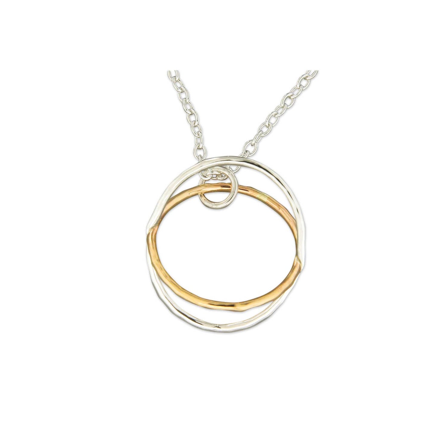 Bypass Mixed Metals Pendant Necklace