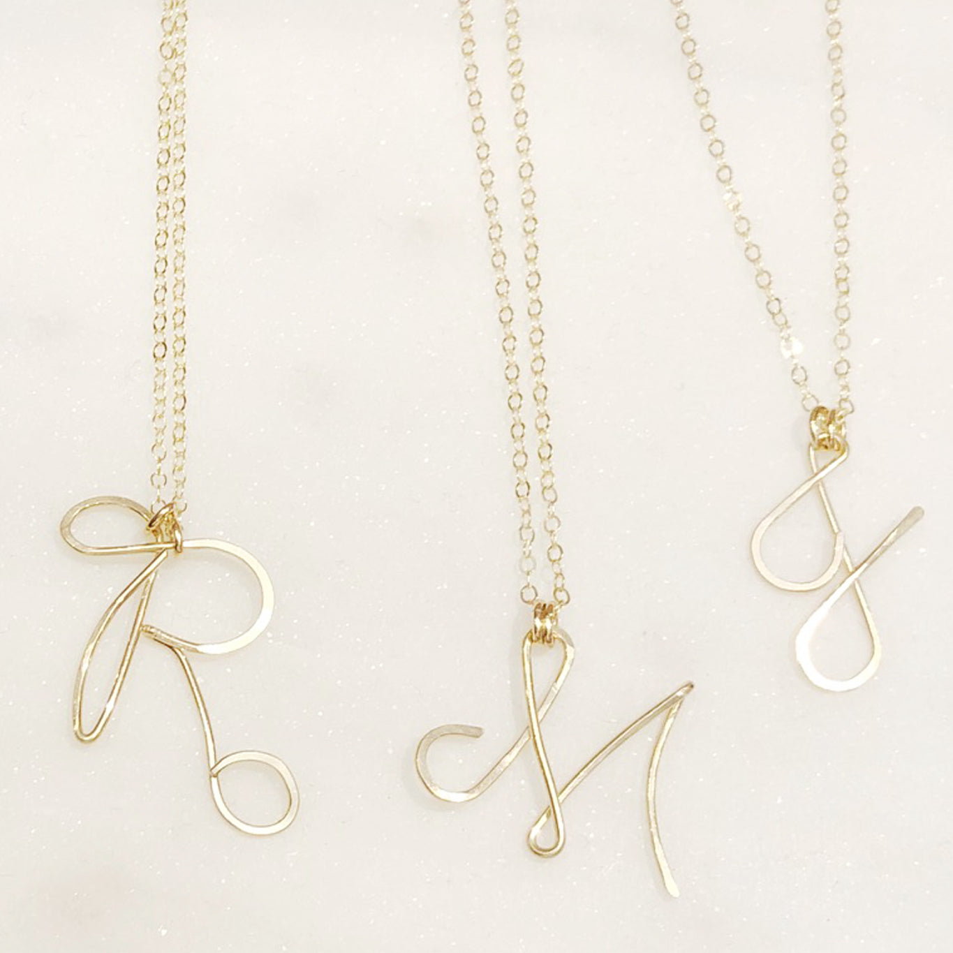 Gold Initial Necklace