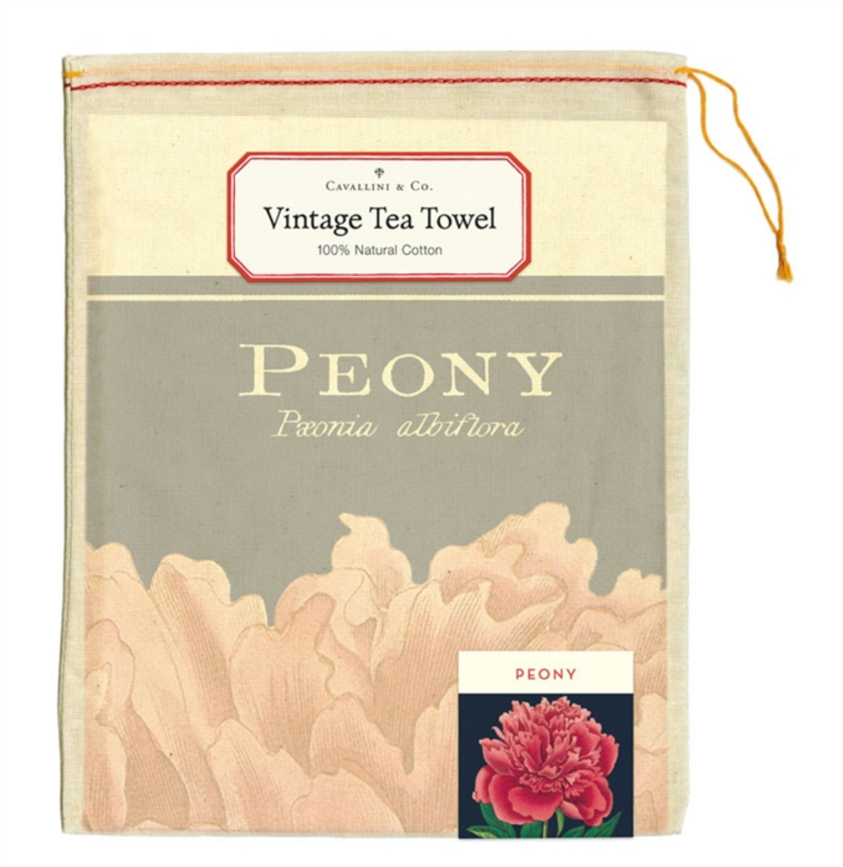 Peony Tea Towel