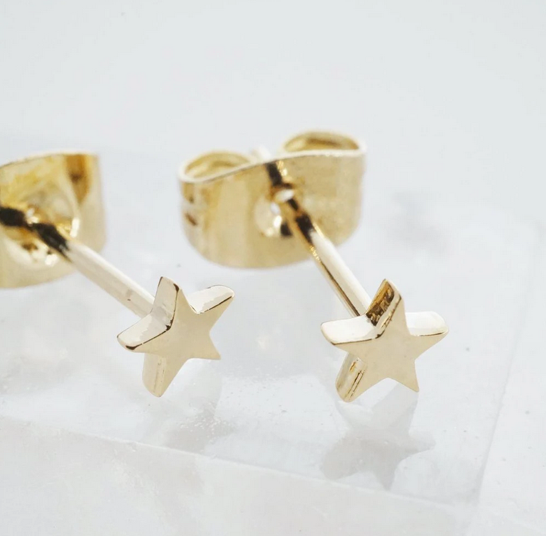 Mini Star Studs - Gold