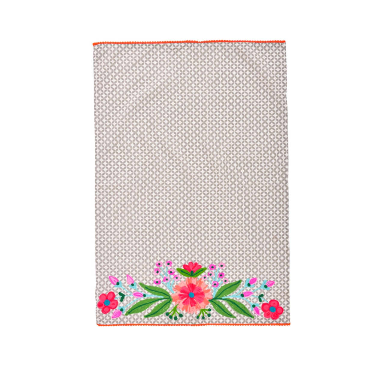 Floral Embroidery Towel