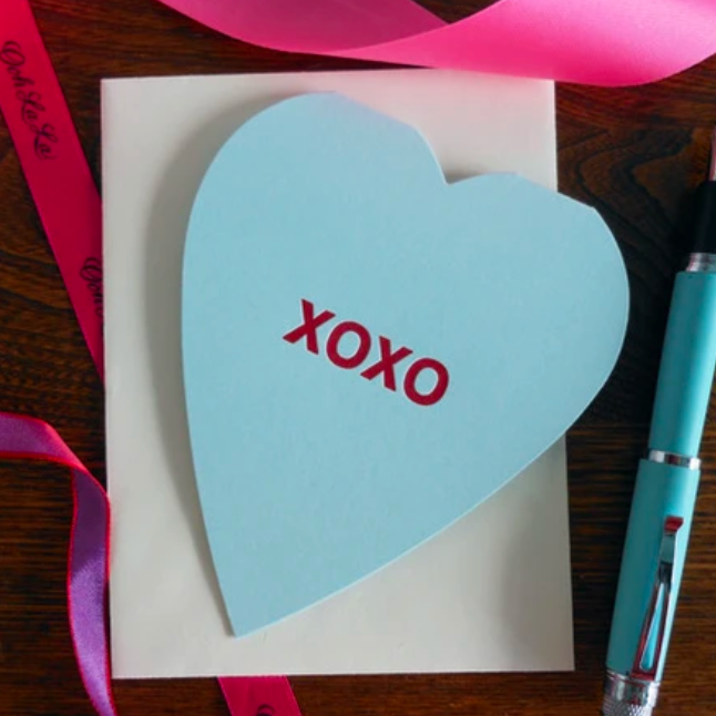 XOXO Heart Greeting Card