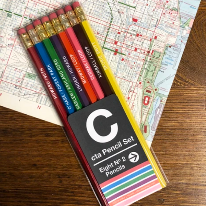 Chicago El Pencil Set