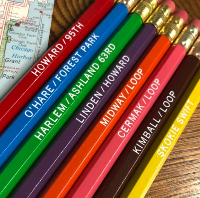 Chicago El Pencil Set
