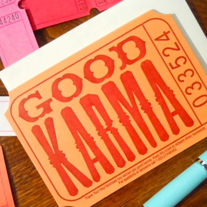 Good Karma Ticket Card: Box of 6
