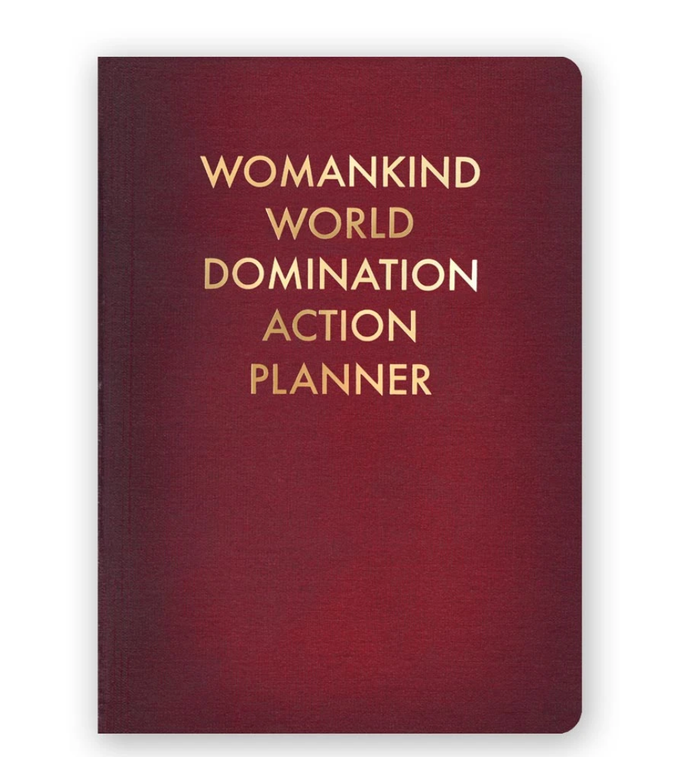 Womankind World Domination Action Planner Journal - Small