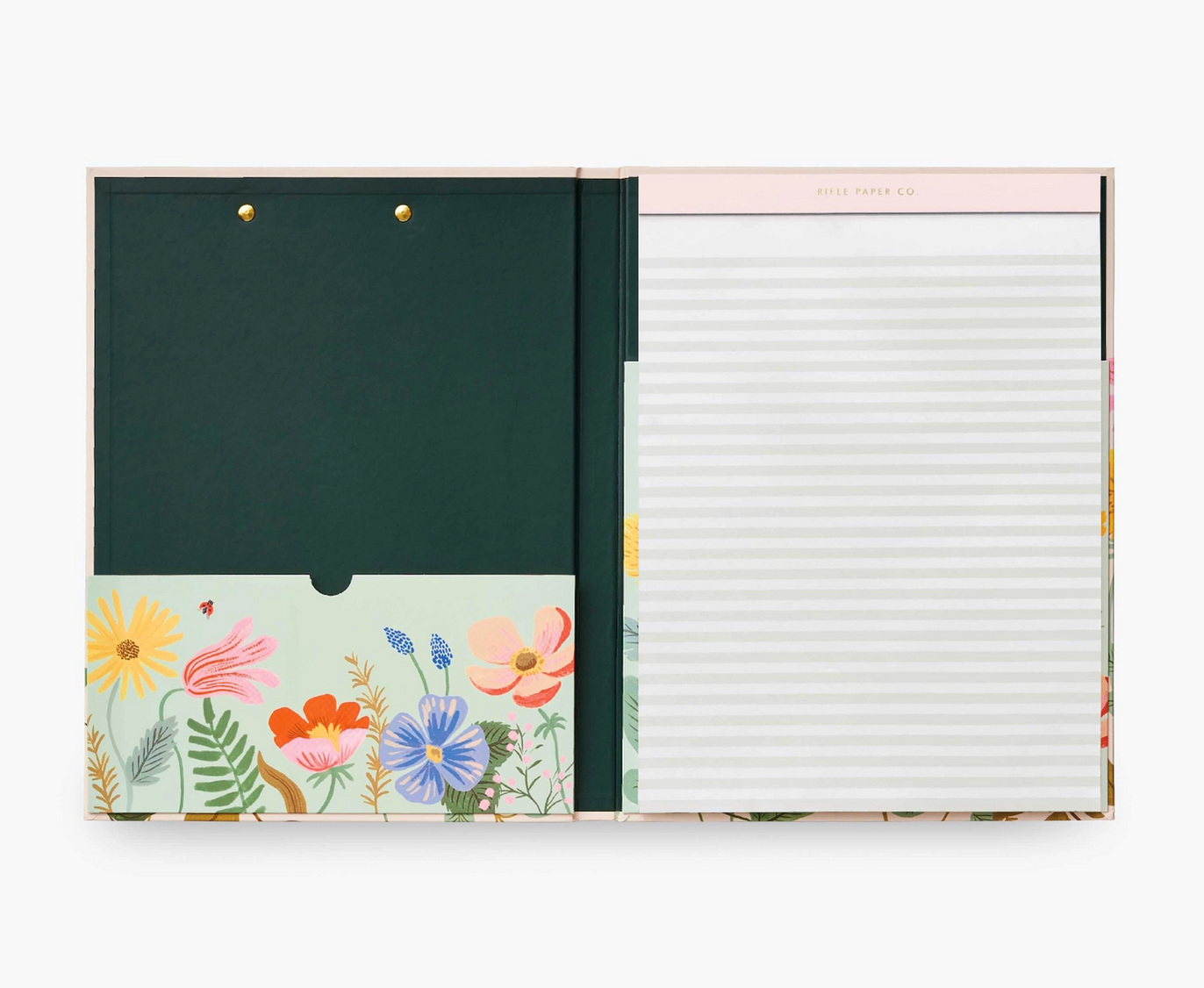 Light Pink Floral Clipfolio