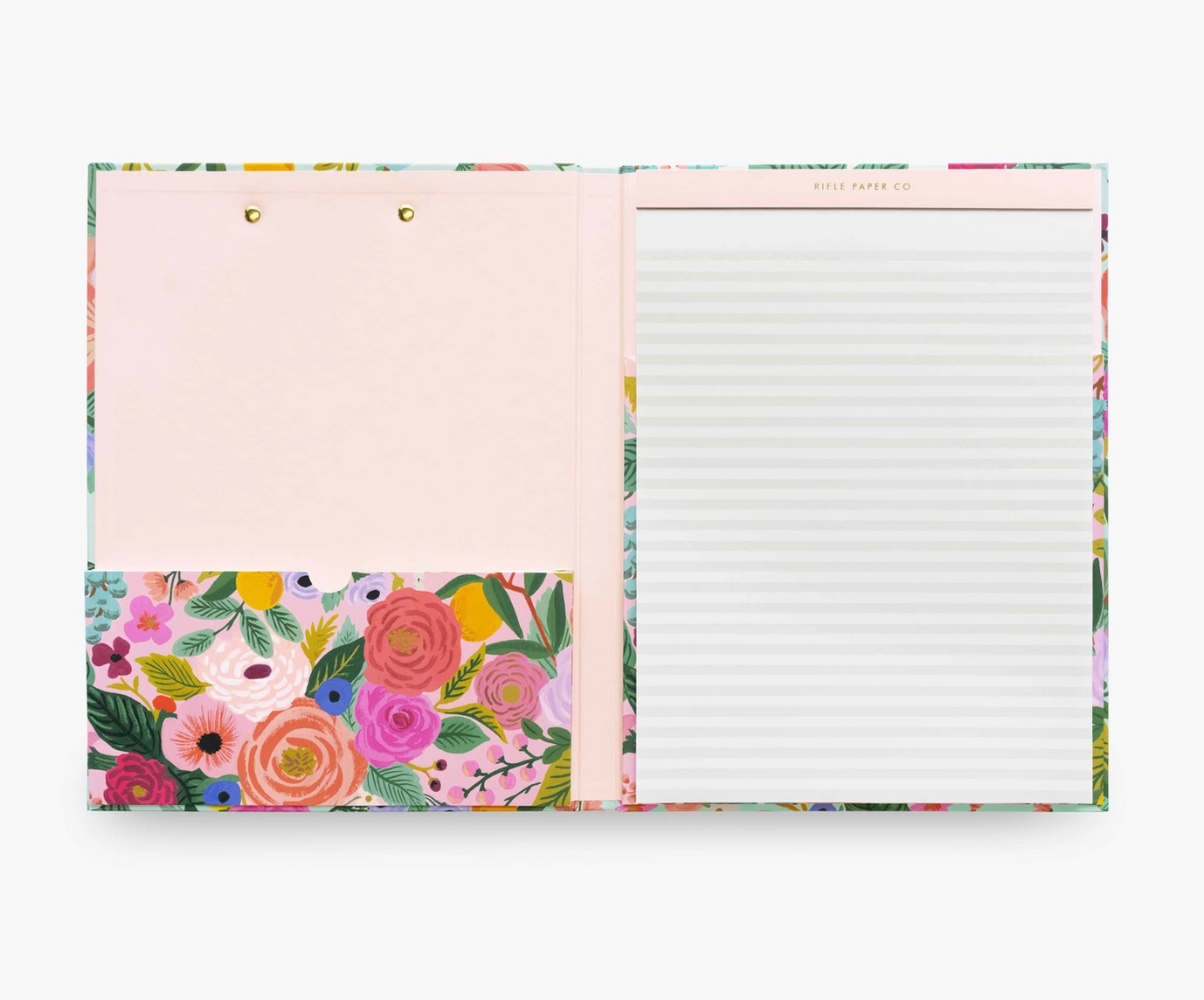 Blue Floral Clipfolio