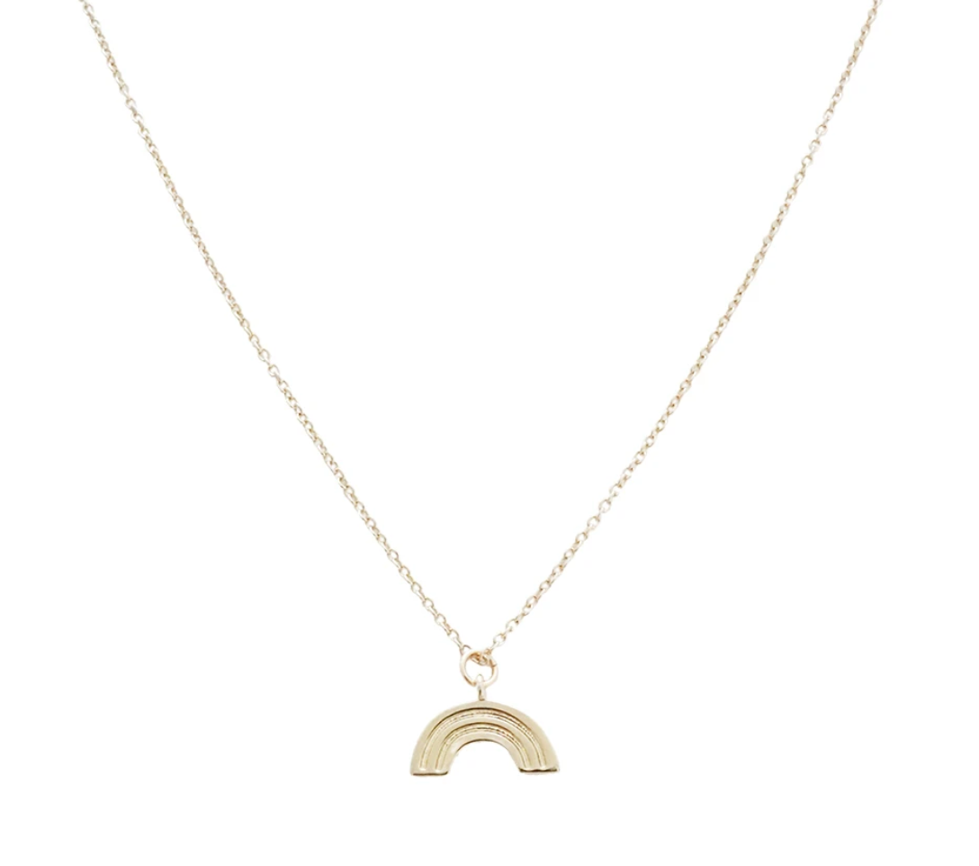 Magic Charm Rainbow Necklace (Gold)
