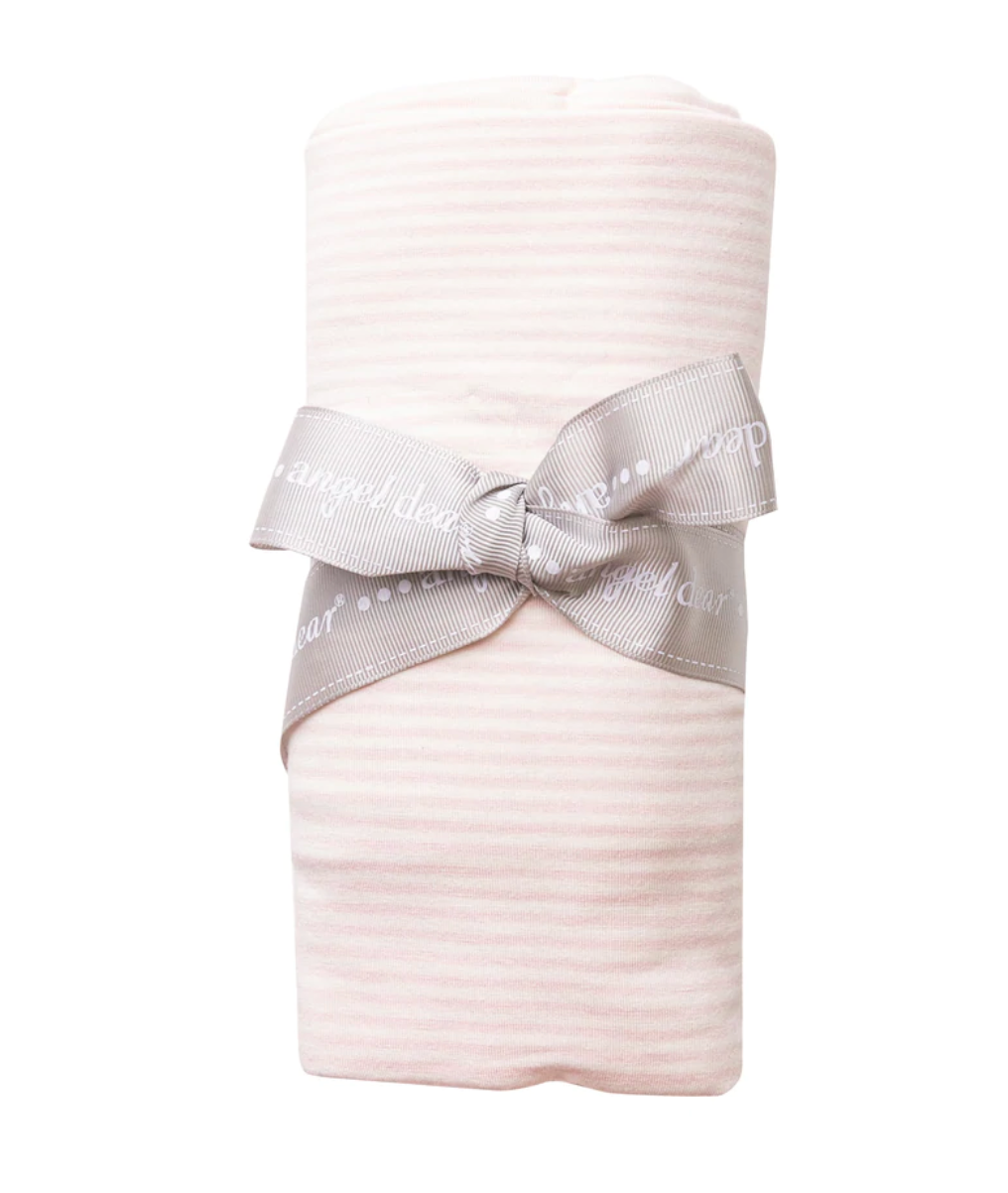 Pink Stripe Swaddle Baby Blanket