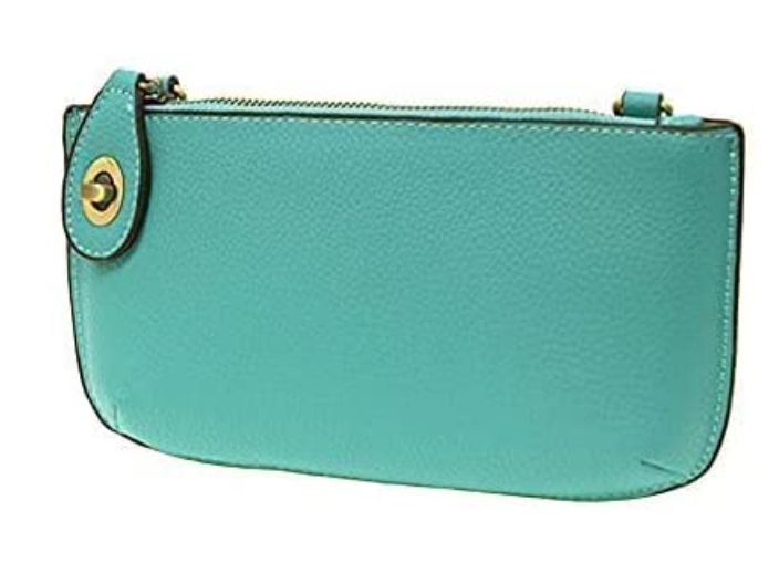 Teal Crossbody Wristlet Clutch