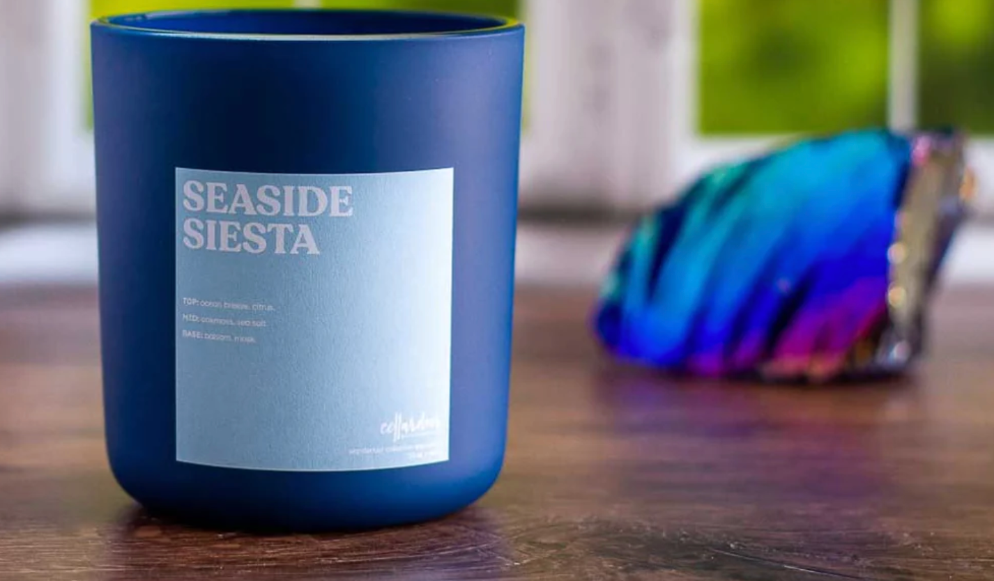 Seaside Siesta - 13 oz wood wick/soy candle