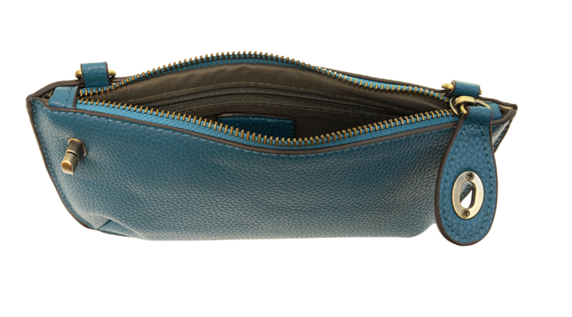 Peacock Crossbody Wristlet Clutch