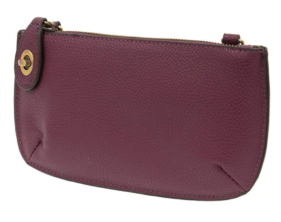 Plum Crossbody Wristlet Clutch