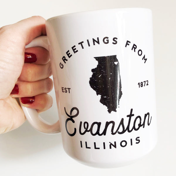 15 oz. Greetings From Evanston Mug