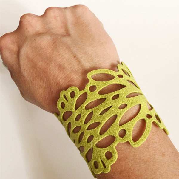Lime Ultrasuede Reflection Bracelet