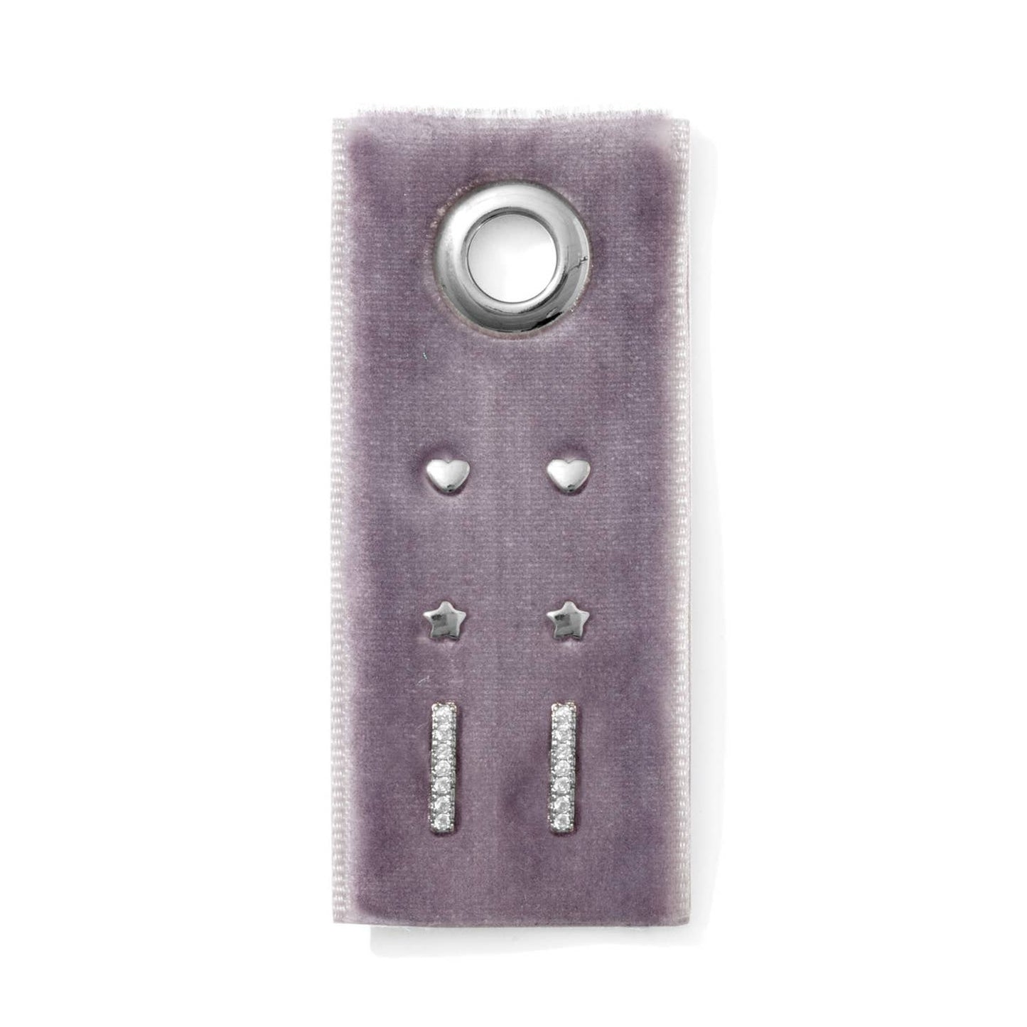 Delicate Silver Stud Gift Set - 3 Pairs of Earrings
