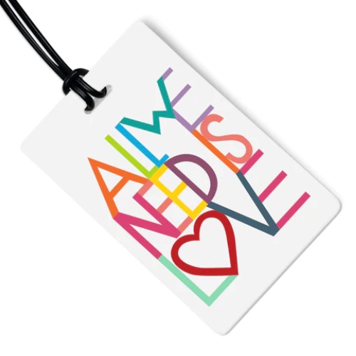 All We Need is Love Luggage Tag