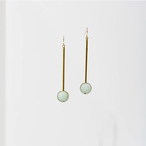Aberrant Earrings - Amazonite