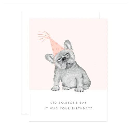 Frenchie Birthday Card