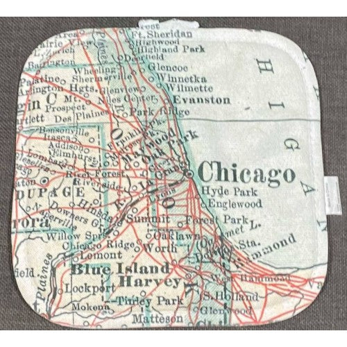 Chicago Map Pot Holder