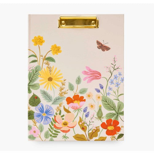 Light Pink Floral Clipfolio